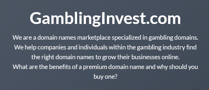 gambling invest vision